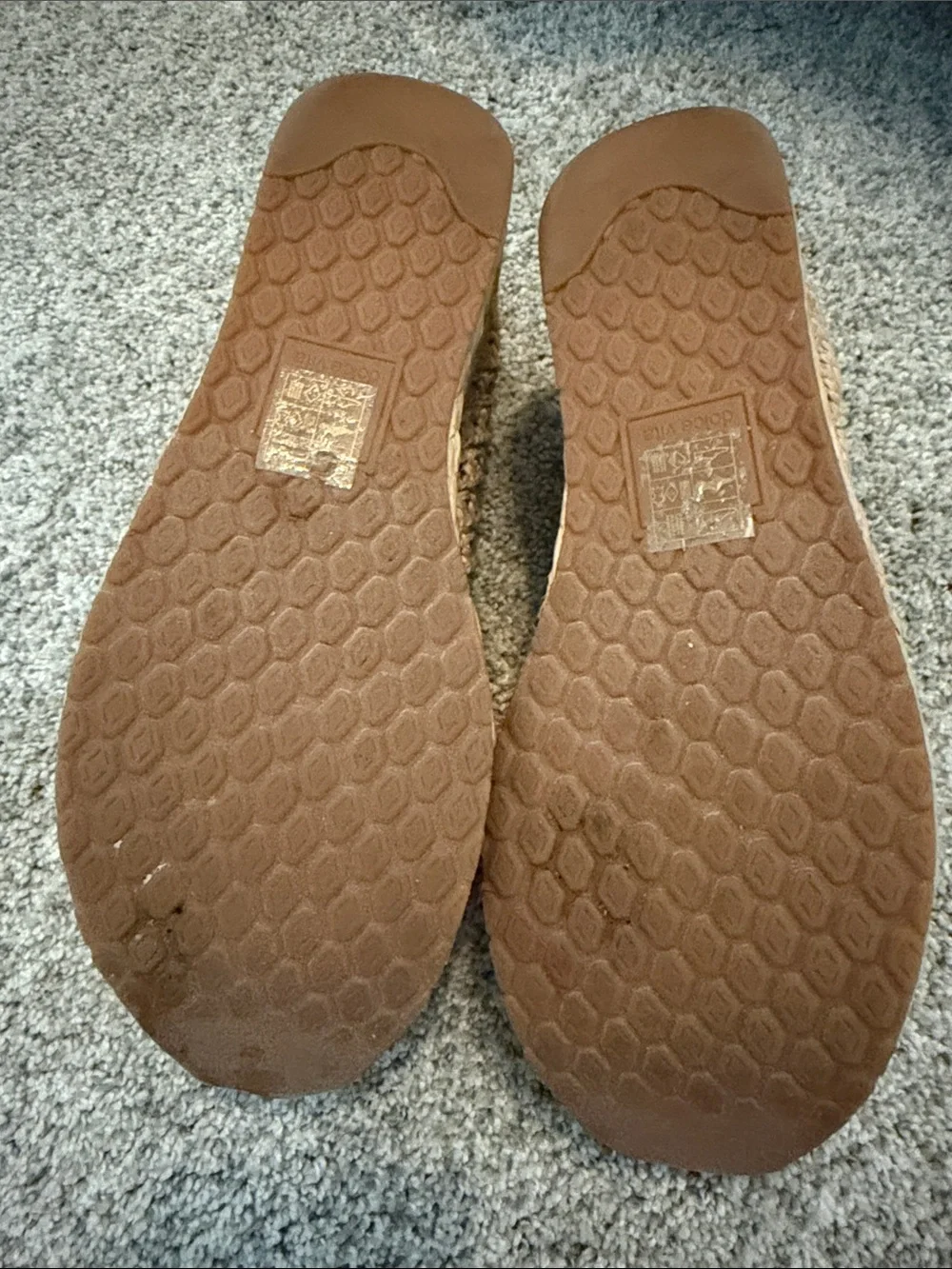 Dolce Vita Natural Raffia Woven Platform Loafers